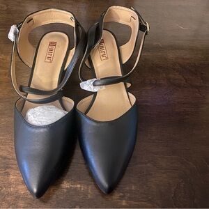 NEW IDIFU Women IN2 Maxine Low Kitten Heels Dress Pumps Formal Black Sz 9.5